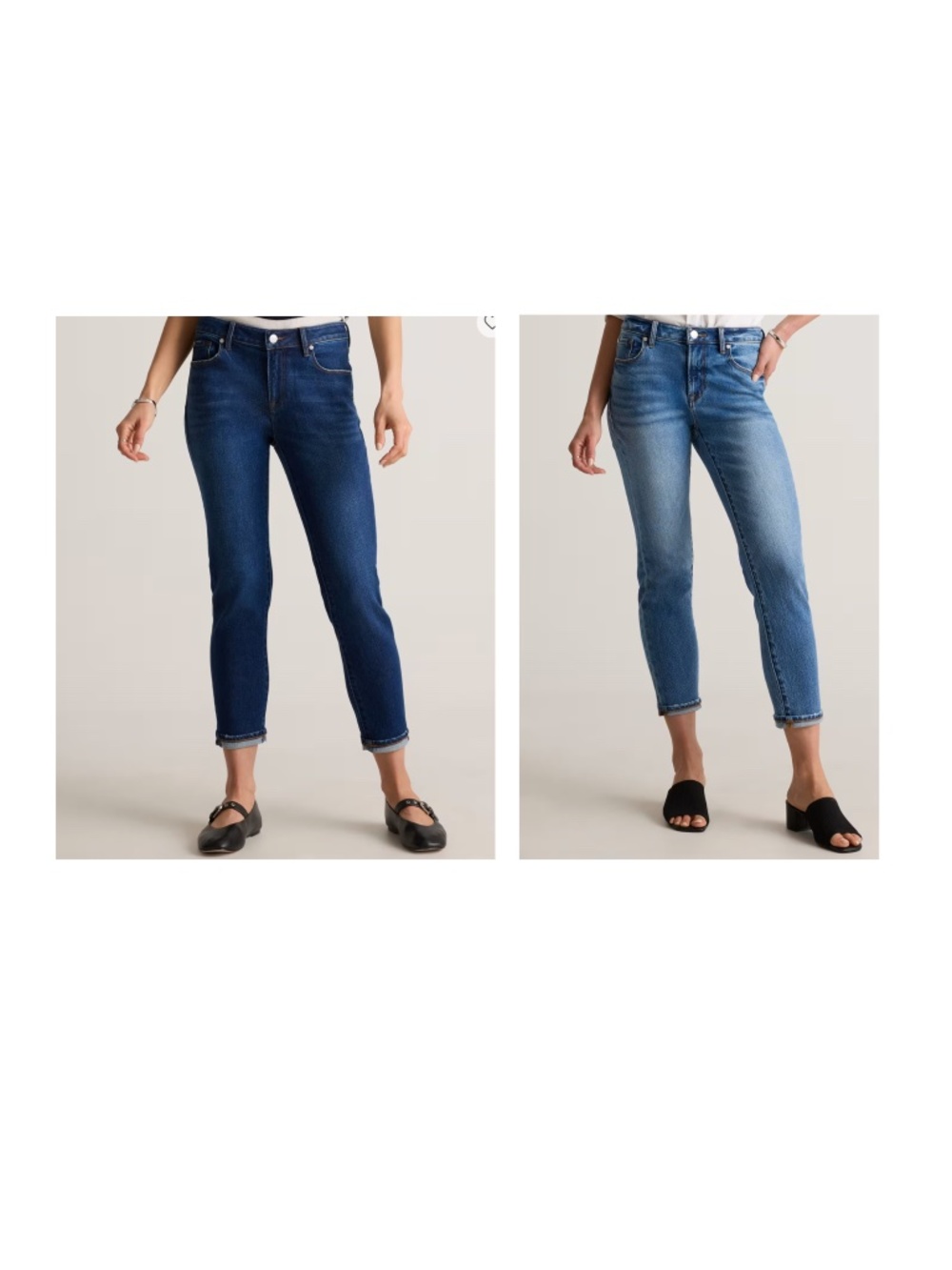 A Pair - Quince Women's Luna Slim Boyfriend Stretch Jeans